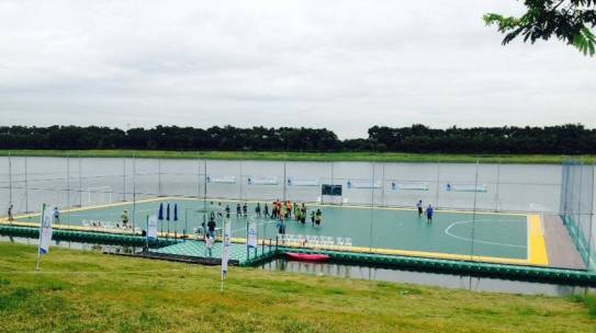 Floating Futsal Field in Nong Bon Bueng