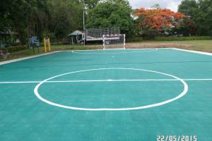 Futsal field work in Wang Sai District