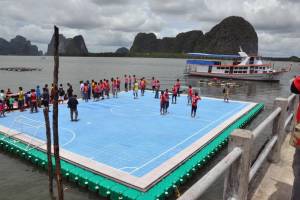 Floating football stadium, Koh Panyee